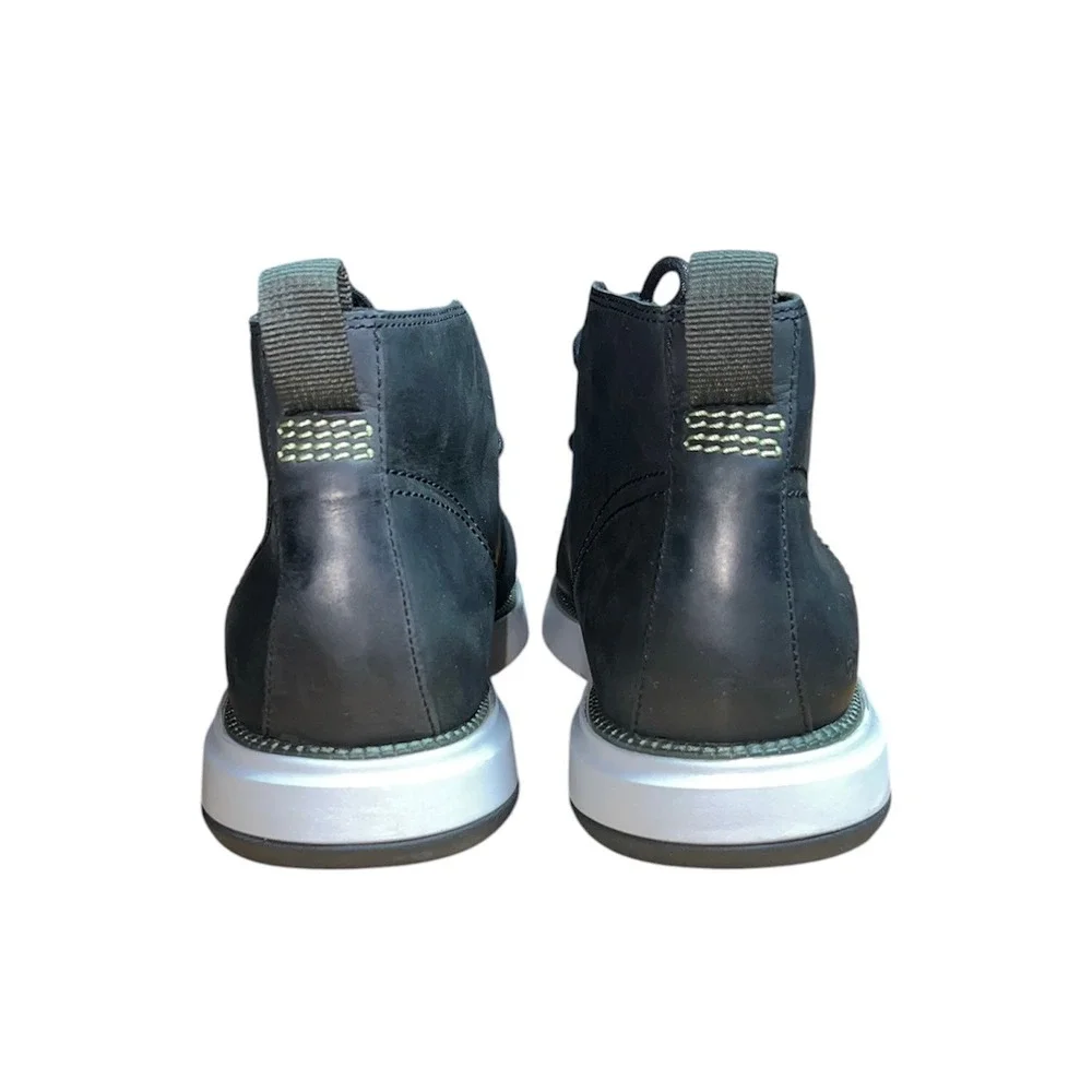Cole Haan Grand Chukka Men Black Leather Lace Up Lightweight Boots Size 10.5
